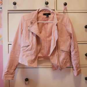 Forever 21 Faux Leather Jacket Pink!